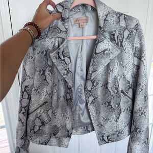 Snakeskin blazer